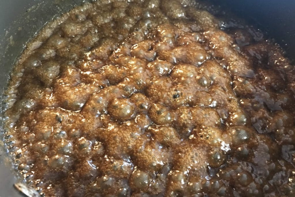 Salted Caramel Crackers Bubbling